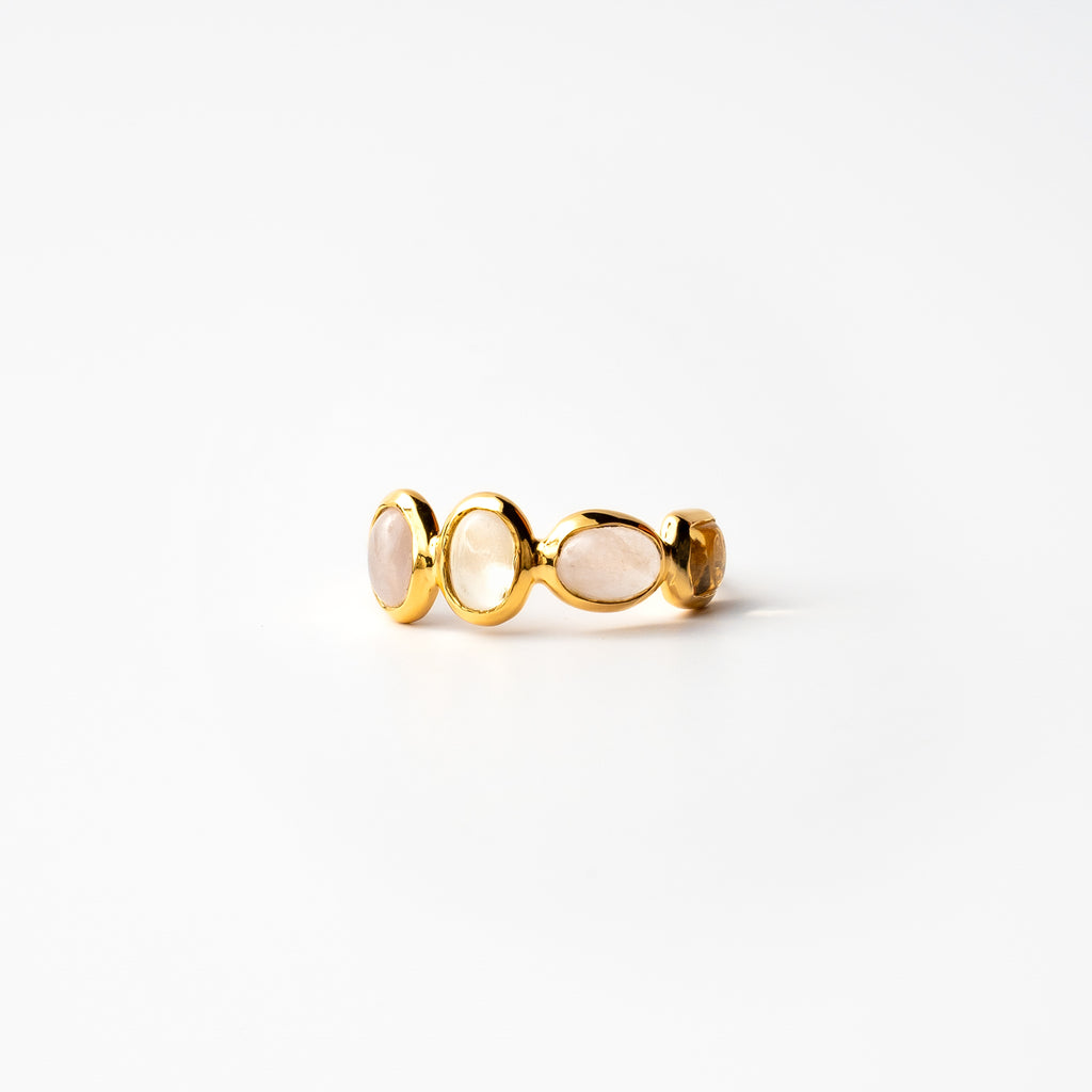 Citrine & Rose Quartz Balance Ring