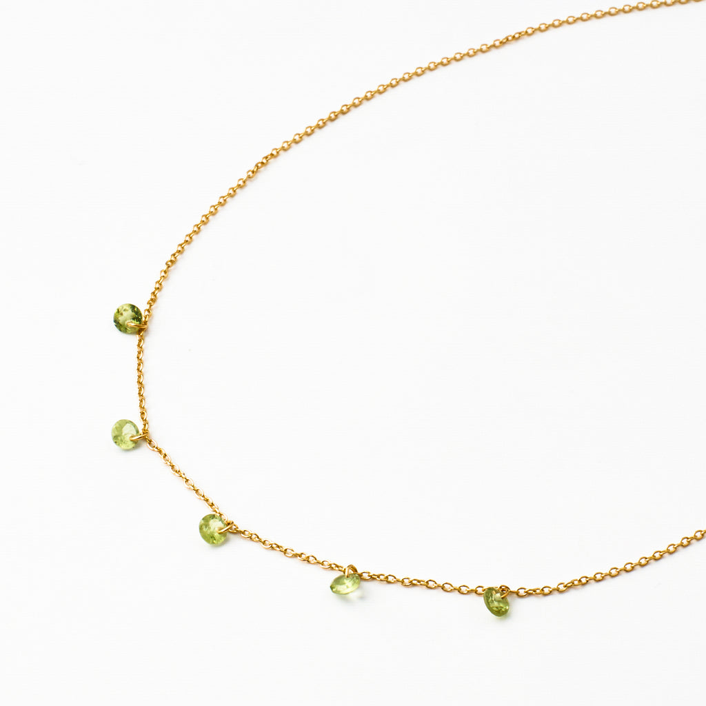 Peridot Drop Necklace