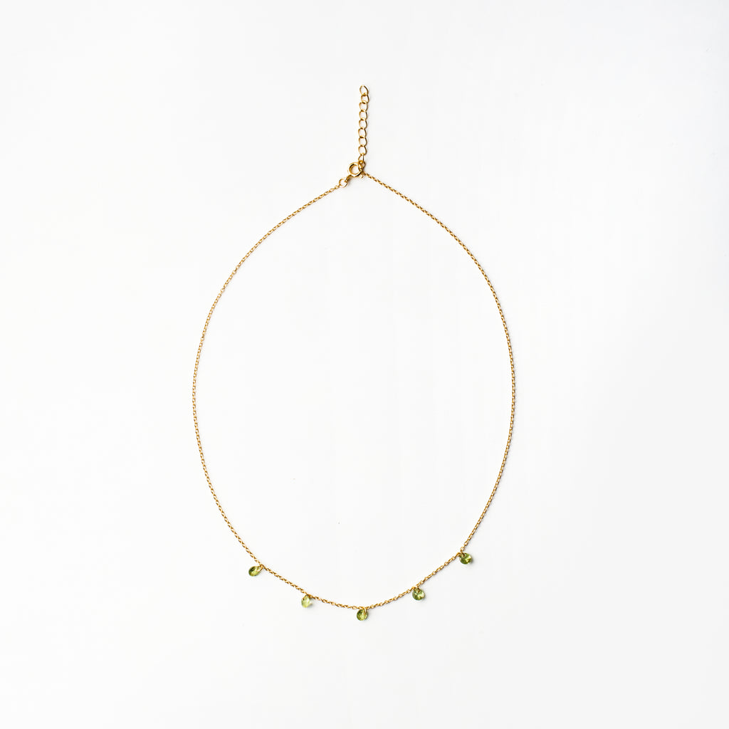 Peridot Drop Necklace