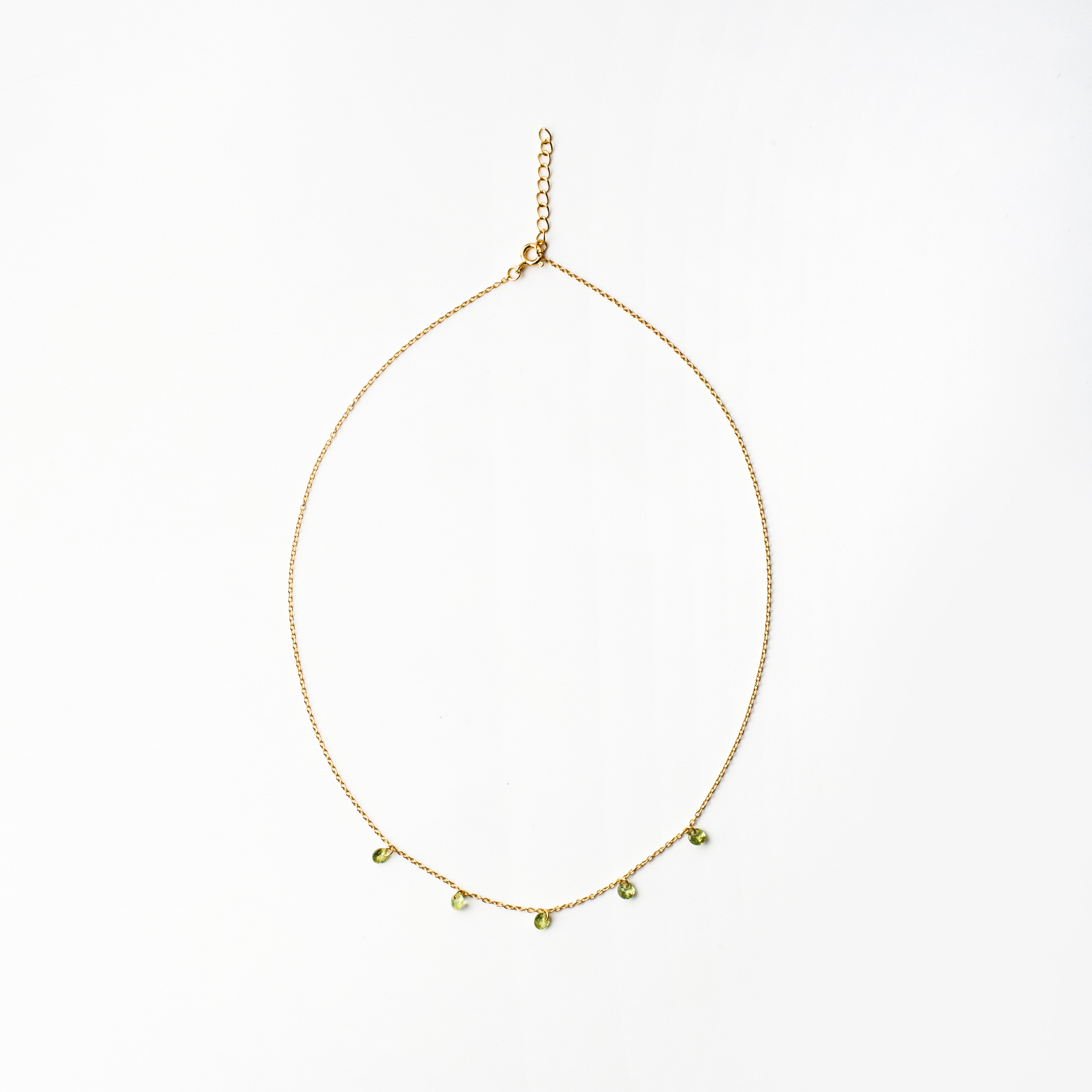 Peridot Drop Necklace