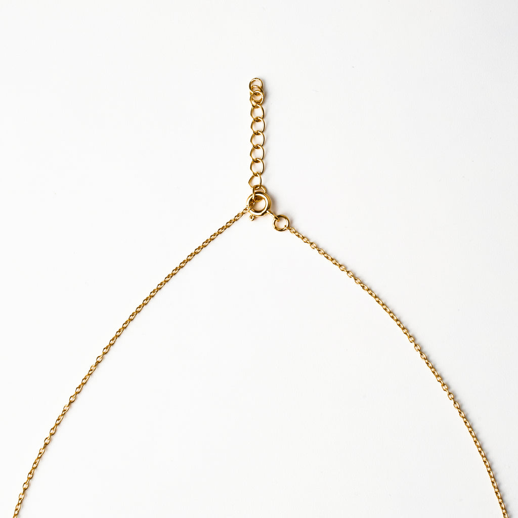 Garnet Drop Necklace