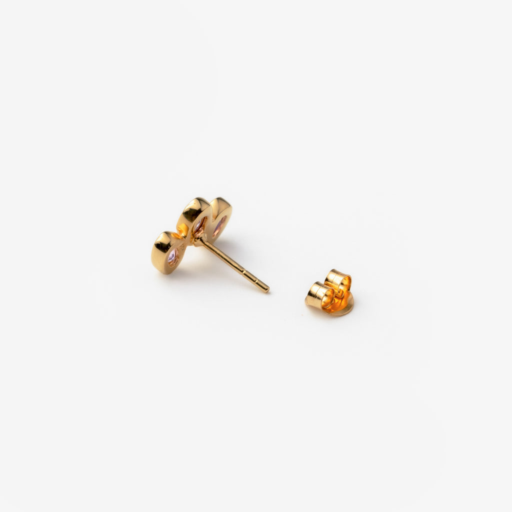 Amethyst Trio Studs