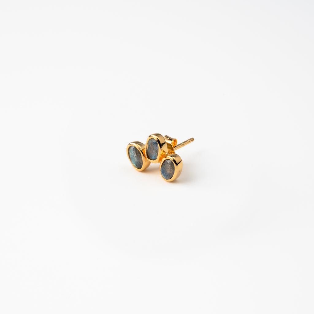 Labrodorite Trio Studs