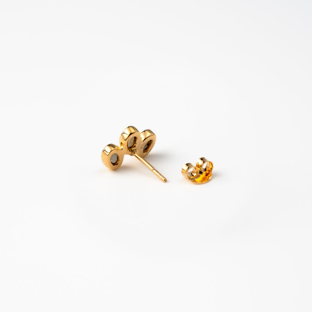 Labrodorite Trio Studs
