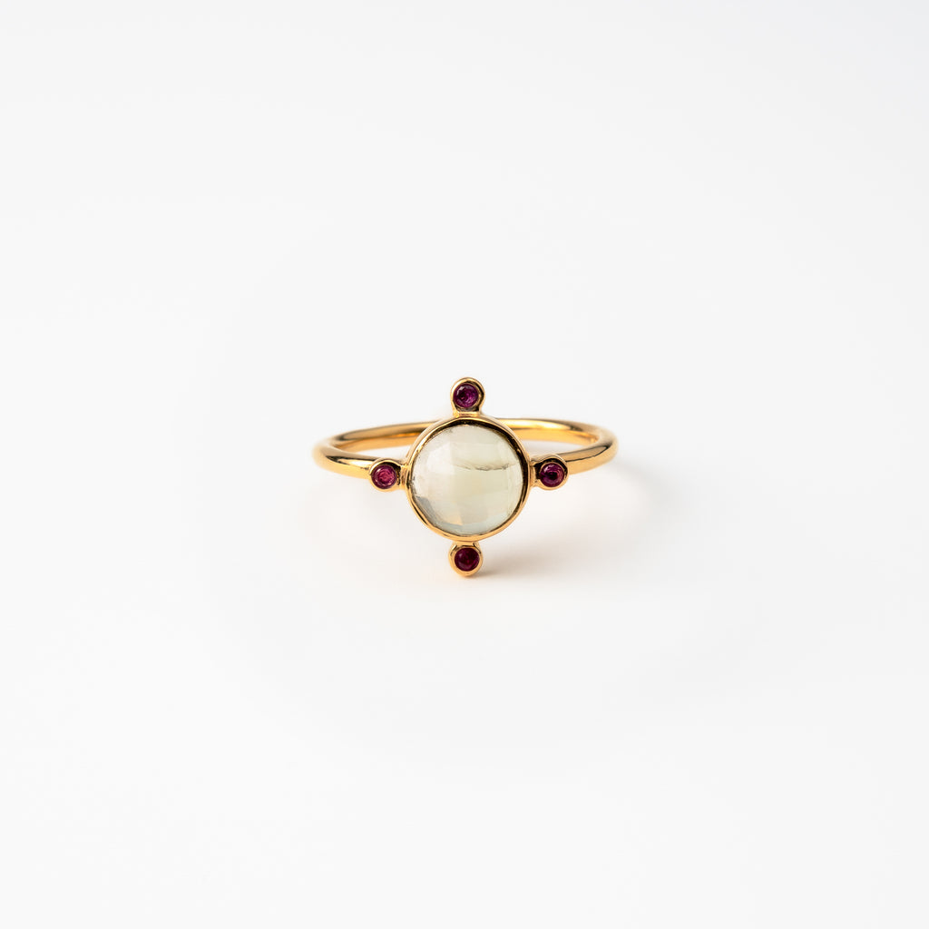 Prehnite Celestial Ring
