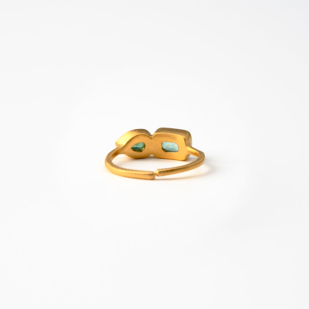 Apatite & Green Tourmaline Harmony Ring