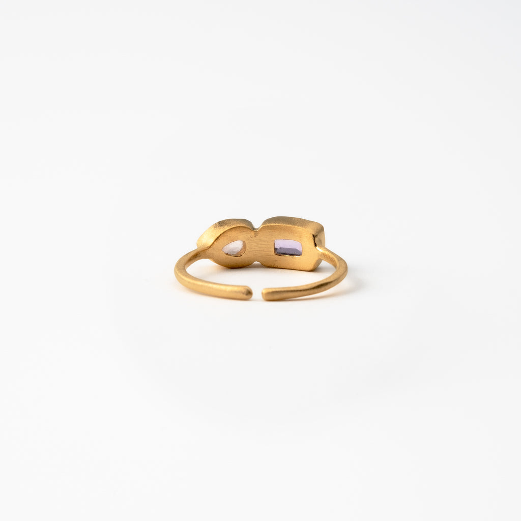 Amethyst & Rose Quartz Harmony Ring