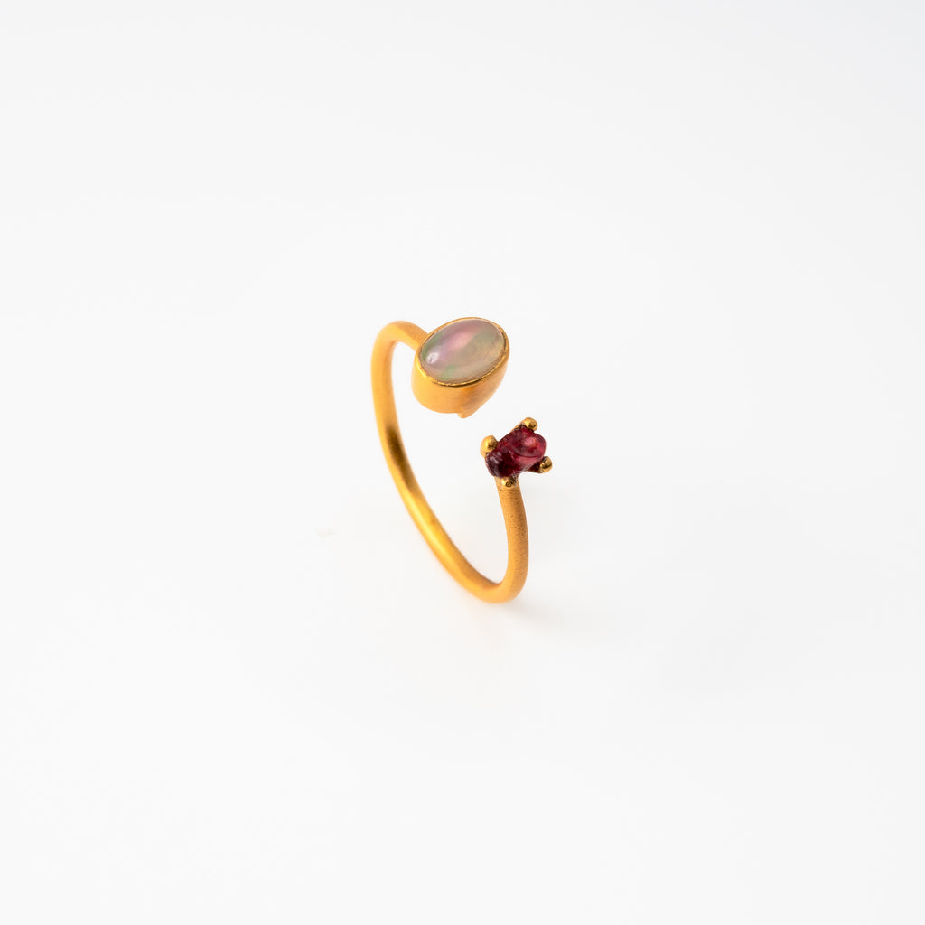 Ethiopian Opal Open Ring