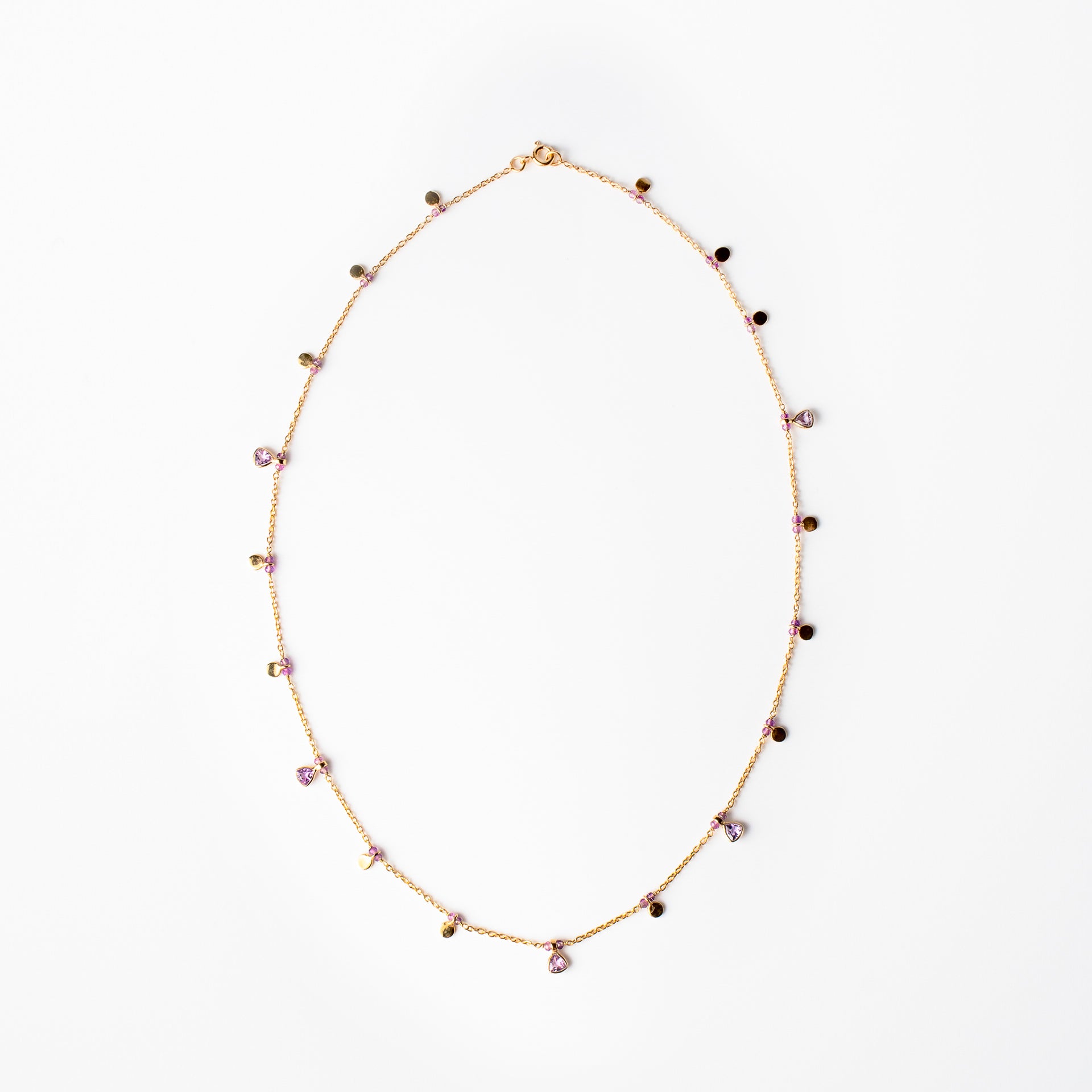 Amethyst Drop Necklace