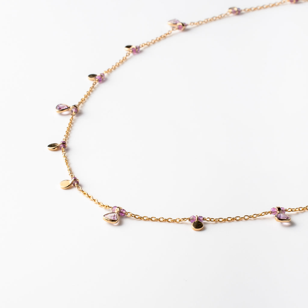 Amethyst Drop Necklace