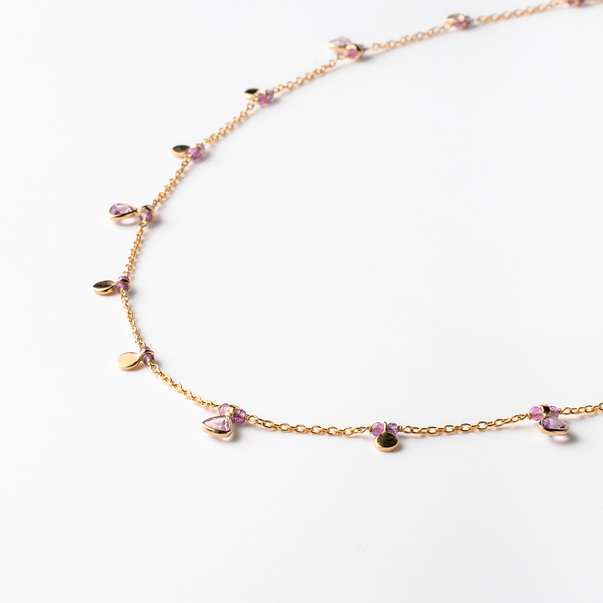 Amethyst Drop Necklace