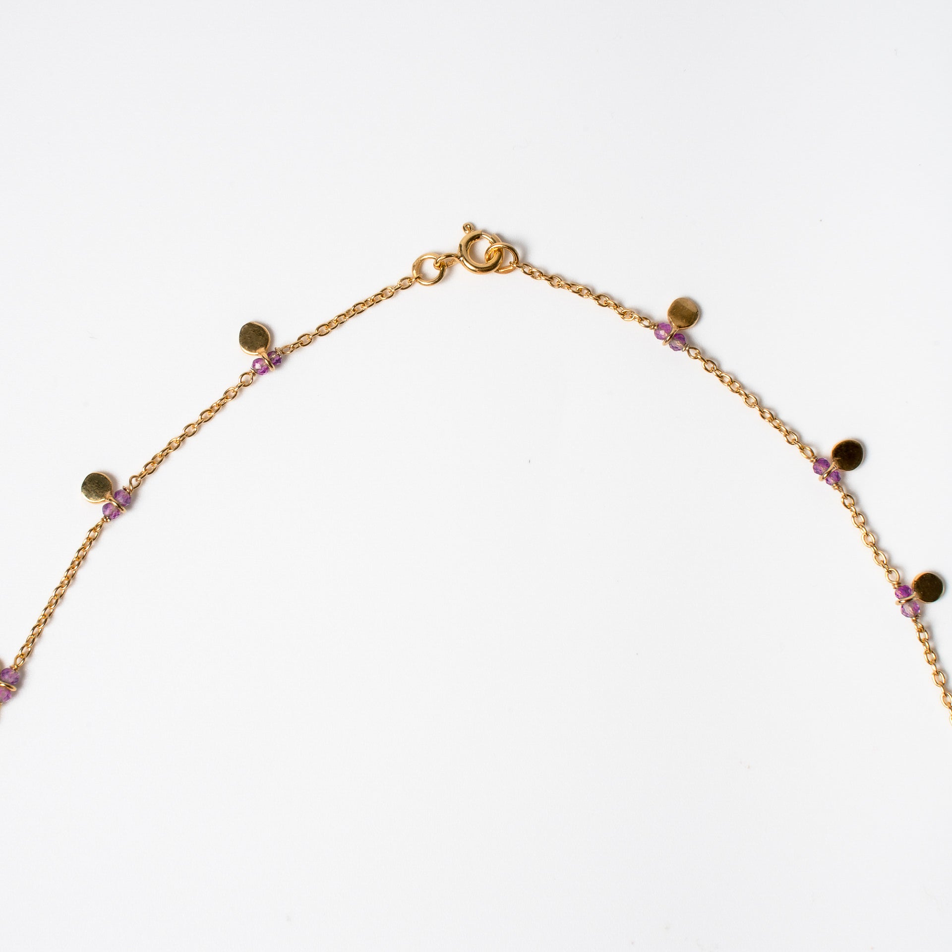 Amethyst Drop Necklace