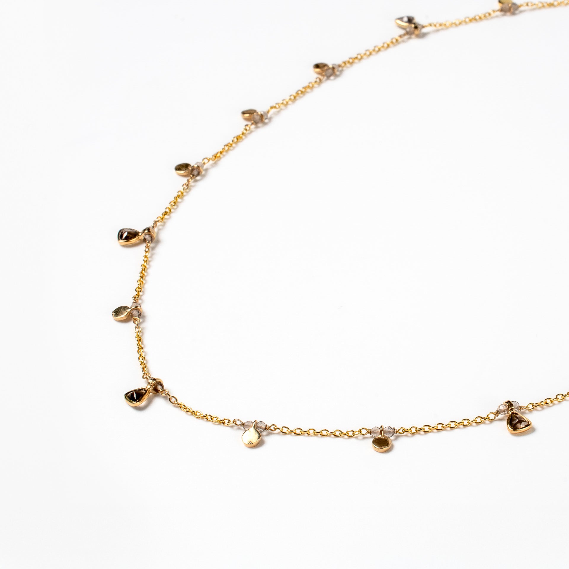 Smoky Quartz Drop Necklace