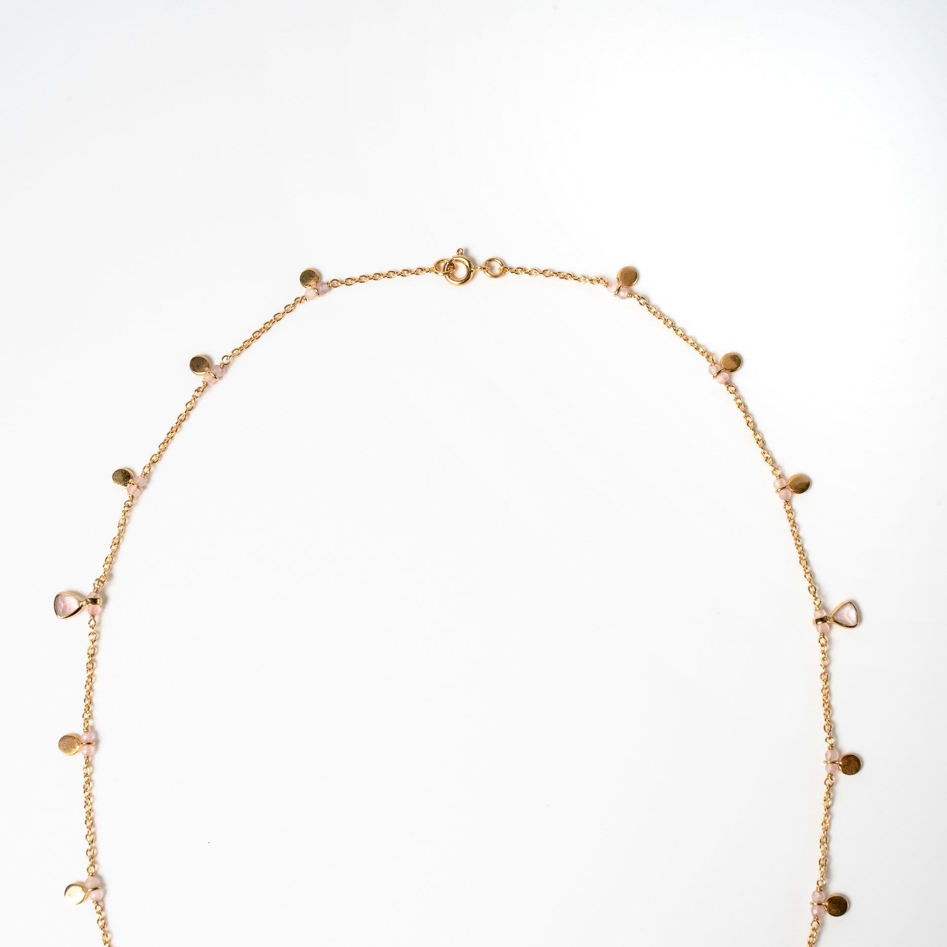 Rose Quartz Drop Necklace