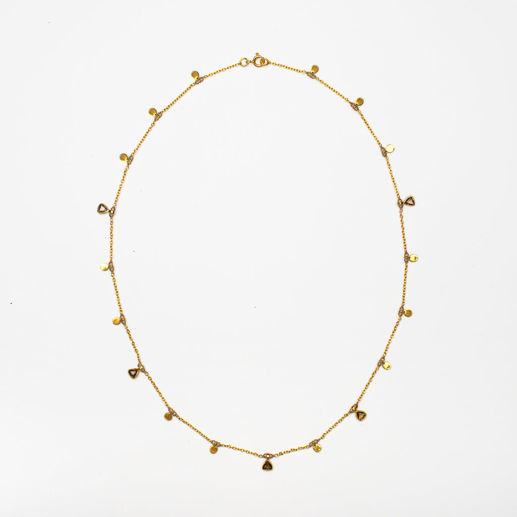 Smoky Quartz Drop Necklace