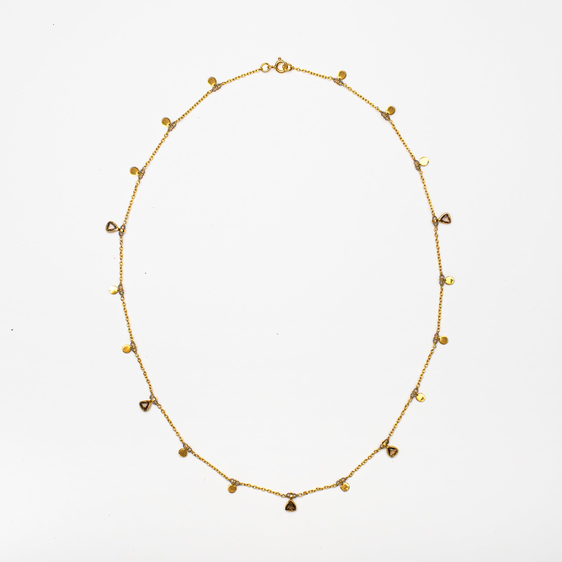 Smoky Quartz Drop Necklace