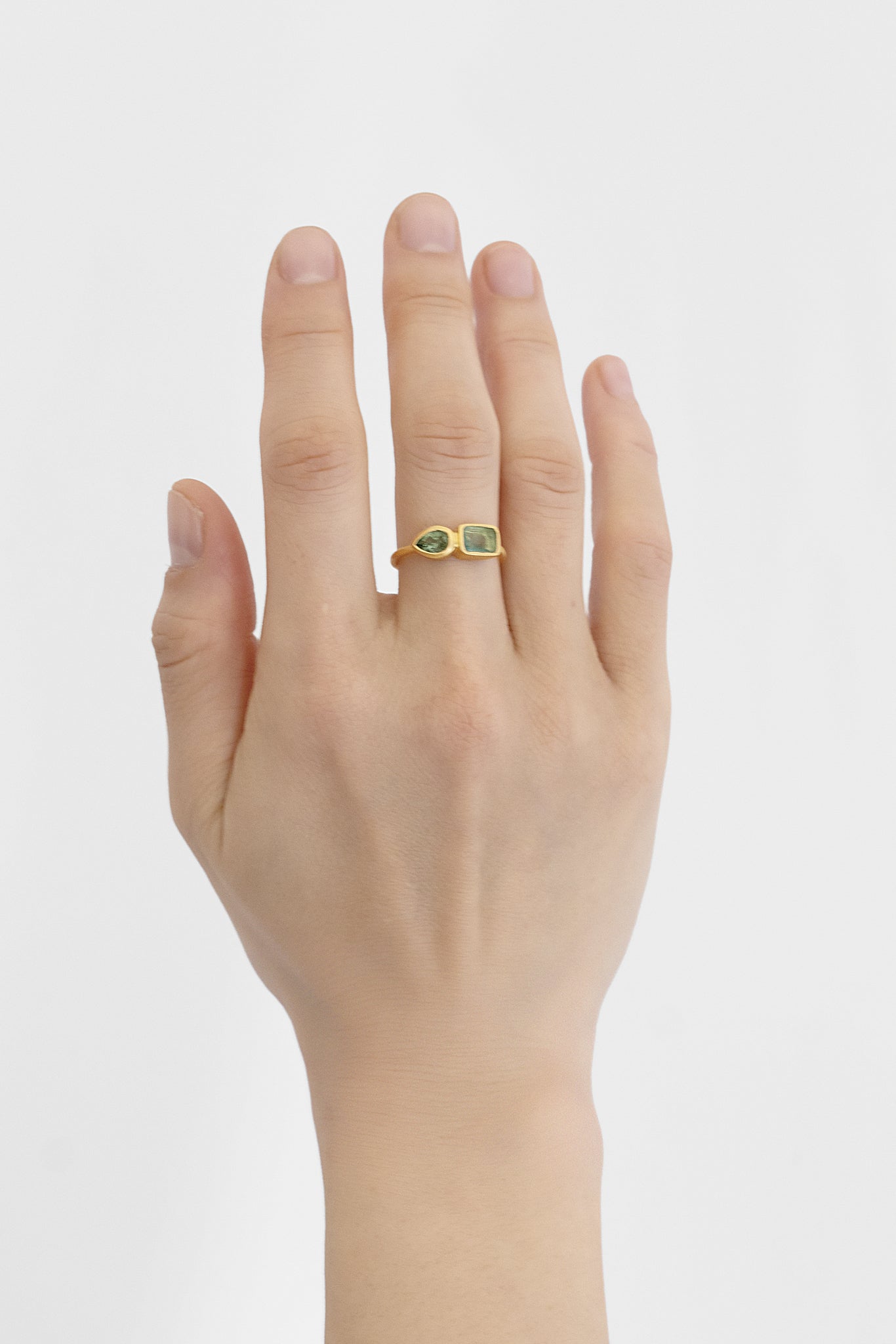 Apatite & Green Tourmaline Harmony Ring